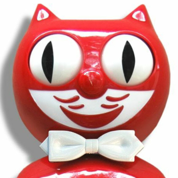 Urban Outfitter Scarlet Red KIT-CAT CLOCK KLOCK - Picture 3 of 4